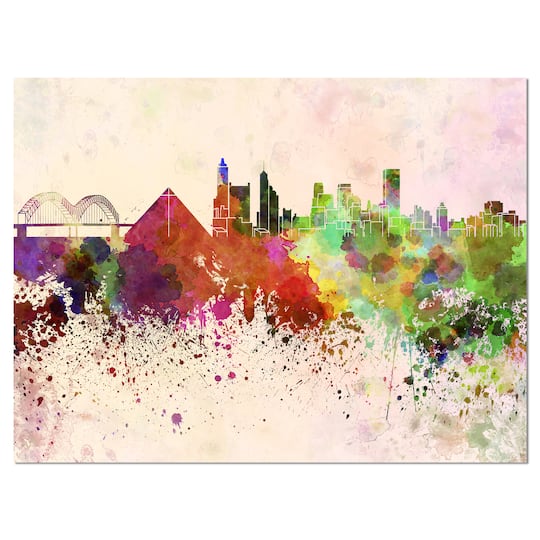 Designart - Memphis Skyline